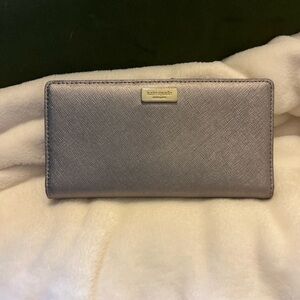 Kate Spade Metallic Gray Women's Wallet